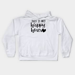 This Is My Happy Hour , Workout , Sport , Cute Gym, Gym Gift, Positive Sport , Motivational Kids Hoodie